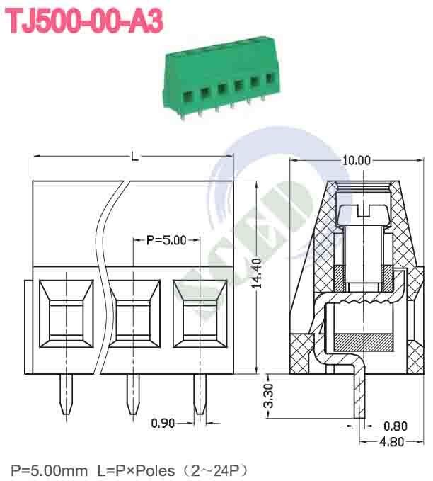 Spring Type Terminal Designed for 5A Current Providing Electrical Connections in Industrial and Commercial Applications