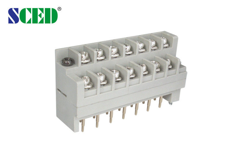 Power Supply barrier connector Double Gold Pins electrical terminal block connectors 600V 15A