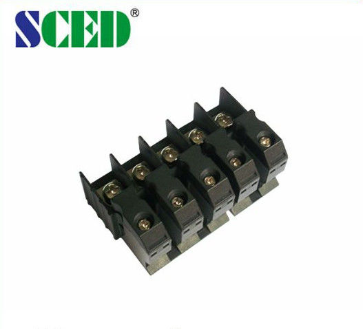 M4 Screw Panel Mount Terminal Block PA66 Housing Brass Power Connector