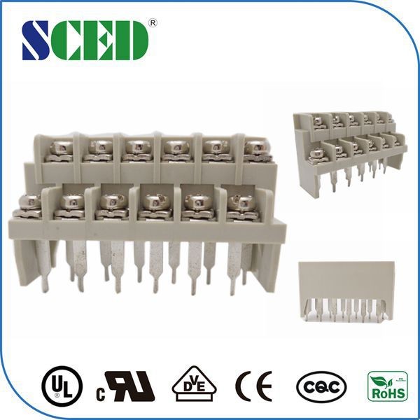 Terminal Block Spacing Spacing 7.62mm Barrier Terminal Block Grey Color 3 - 20P Number Of ...