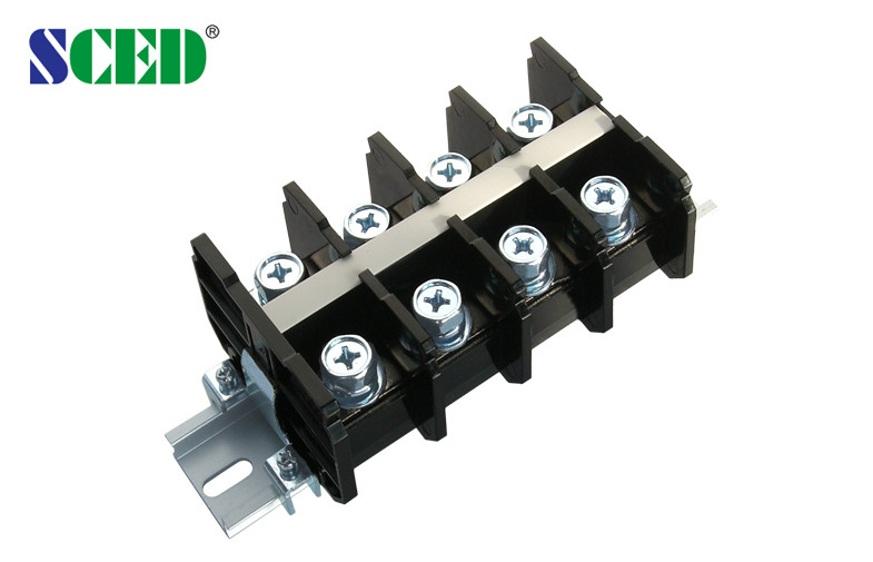 25.00mm 600V 101A PCB Rail Mounted Terminal Blocks With Right Angle ...