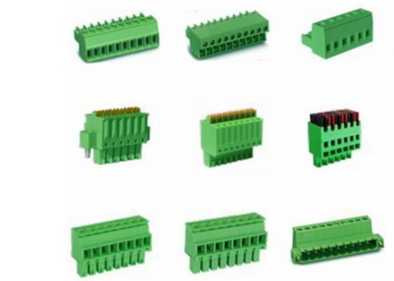 Brass Female Connectors Plug In Terminal Block Pitch 7.62mm Single Level