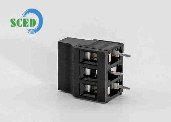 Brass PA66 PCB Terminal Block 5.08mm 300V 10A for Frequency Conversion