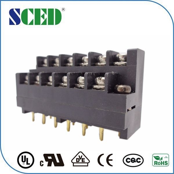 Connector 7.62mm Pcb Terminal Blocks Power Supply Two Level Screw Clamp